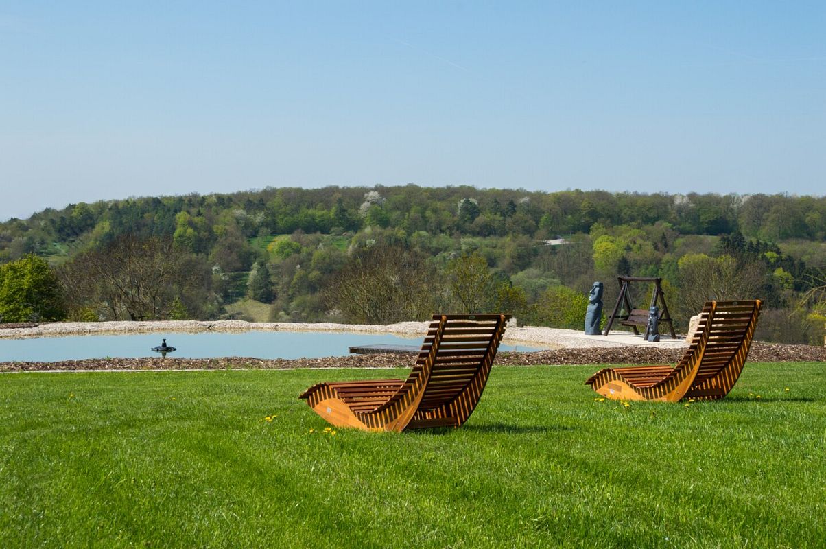 Schwimmteich im eigenen Garten