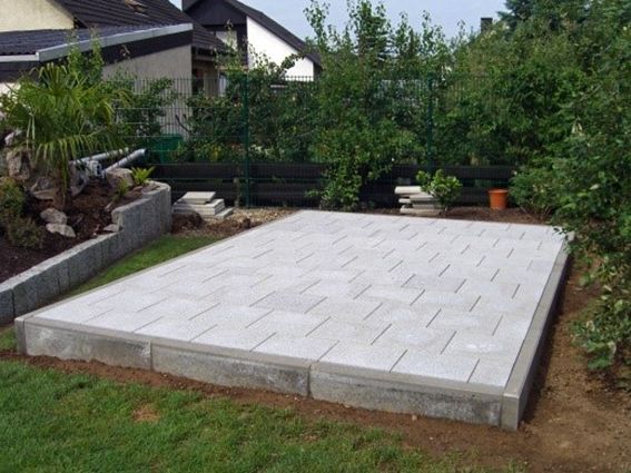Gartenhaus Fundament