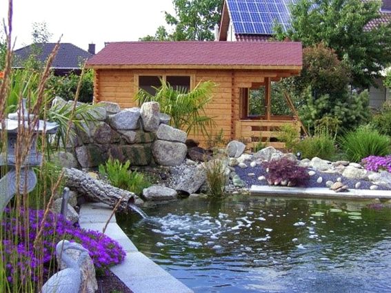 Gartenhaus für Teichtechnik