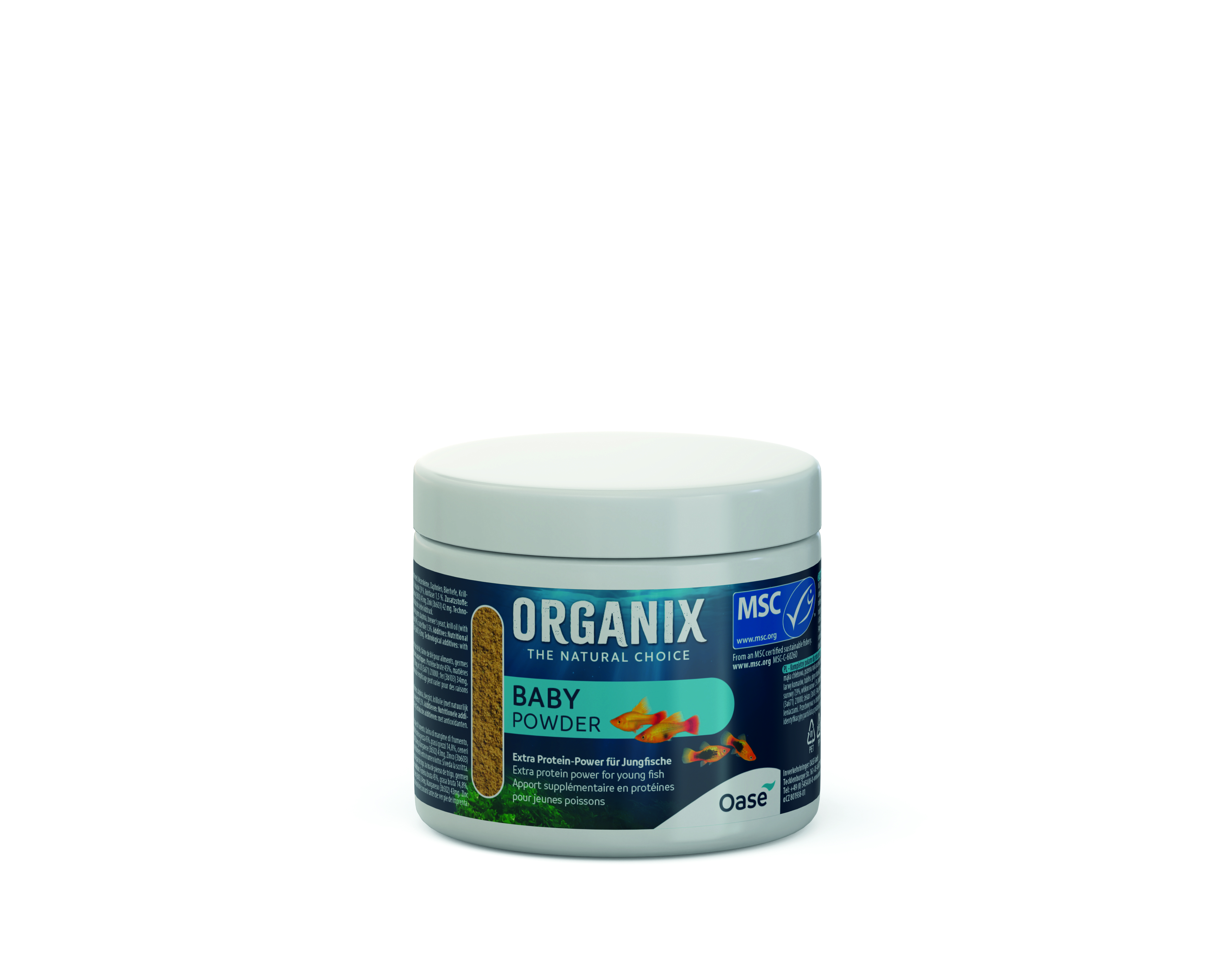Oase Fischfutter ORGANIX Baby Powder 175 ml