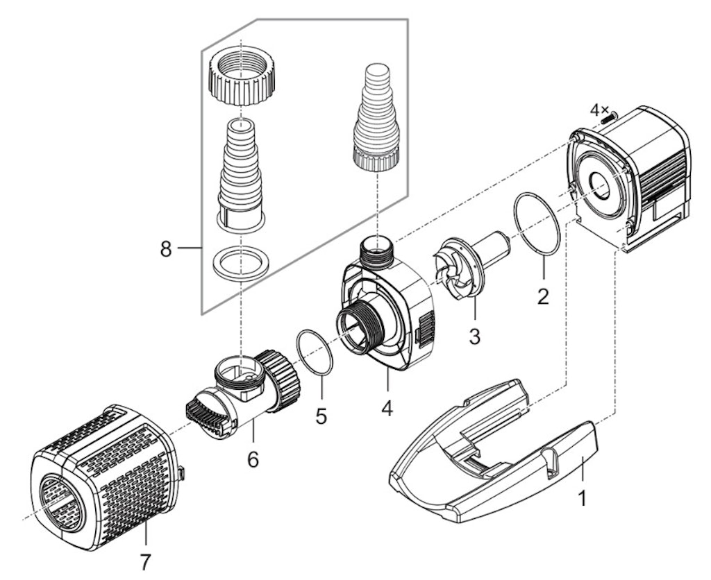 Explosionszeichnung Ersatzteile