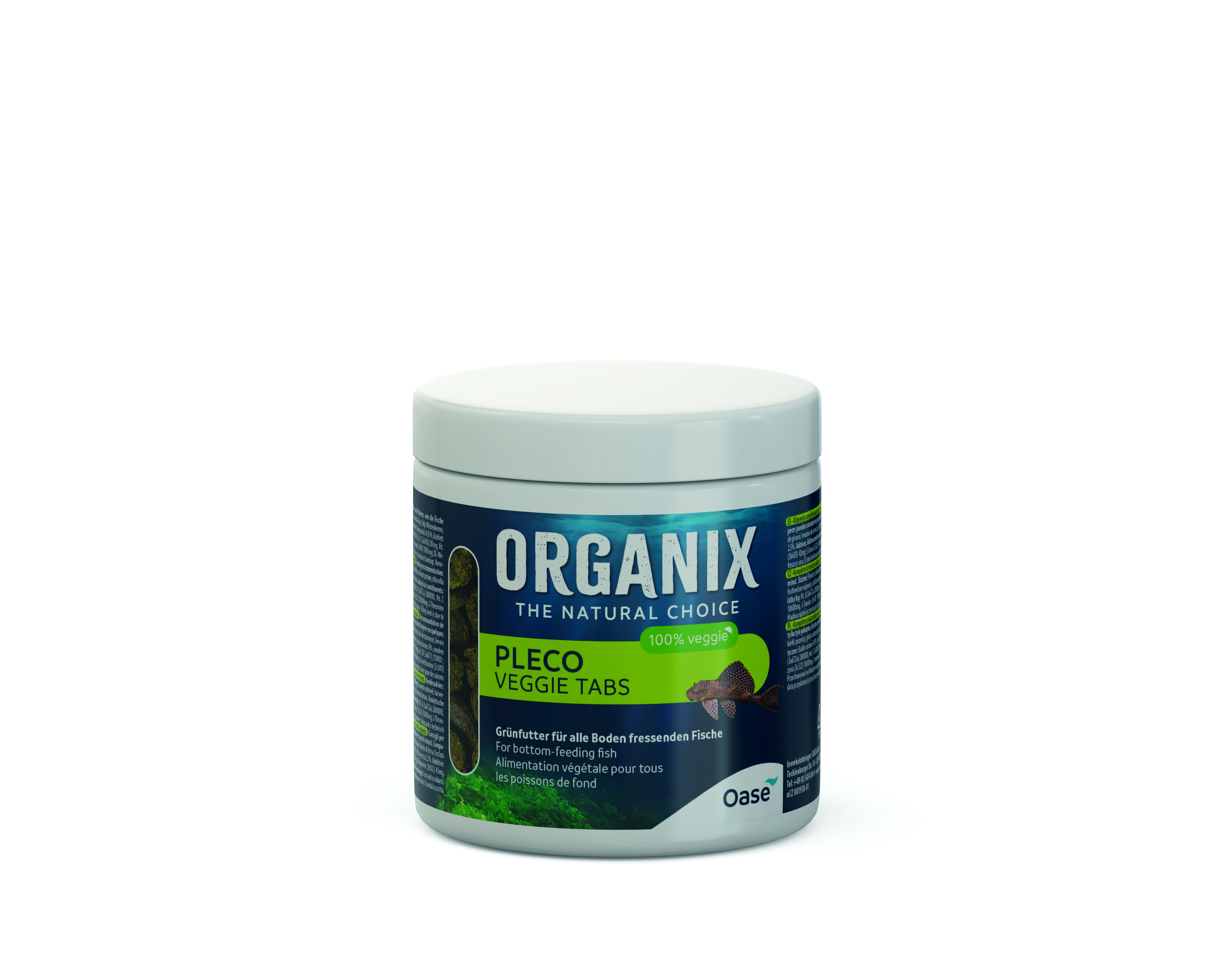 Oase Fischfutter ORGANIX Pleco Veggie Tabs 250 ml