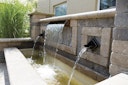 Vorschaubild Oase Wasserspeier Wand Rhombus Bronze