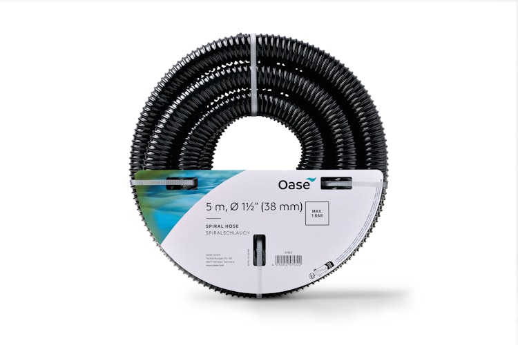 Spiralschlauch schwarz 1 1/2", 5 m