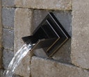 Vorschaubild Oase Wasserspeier Wand Rhombus Bronze