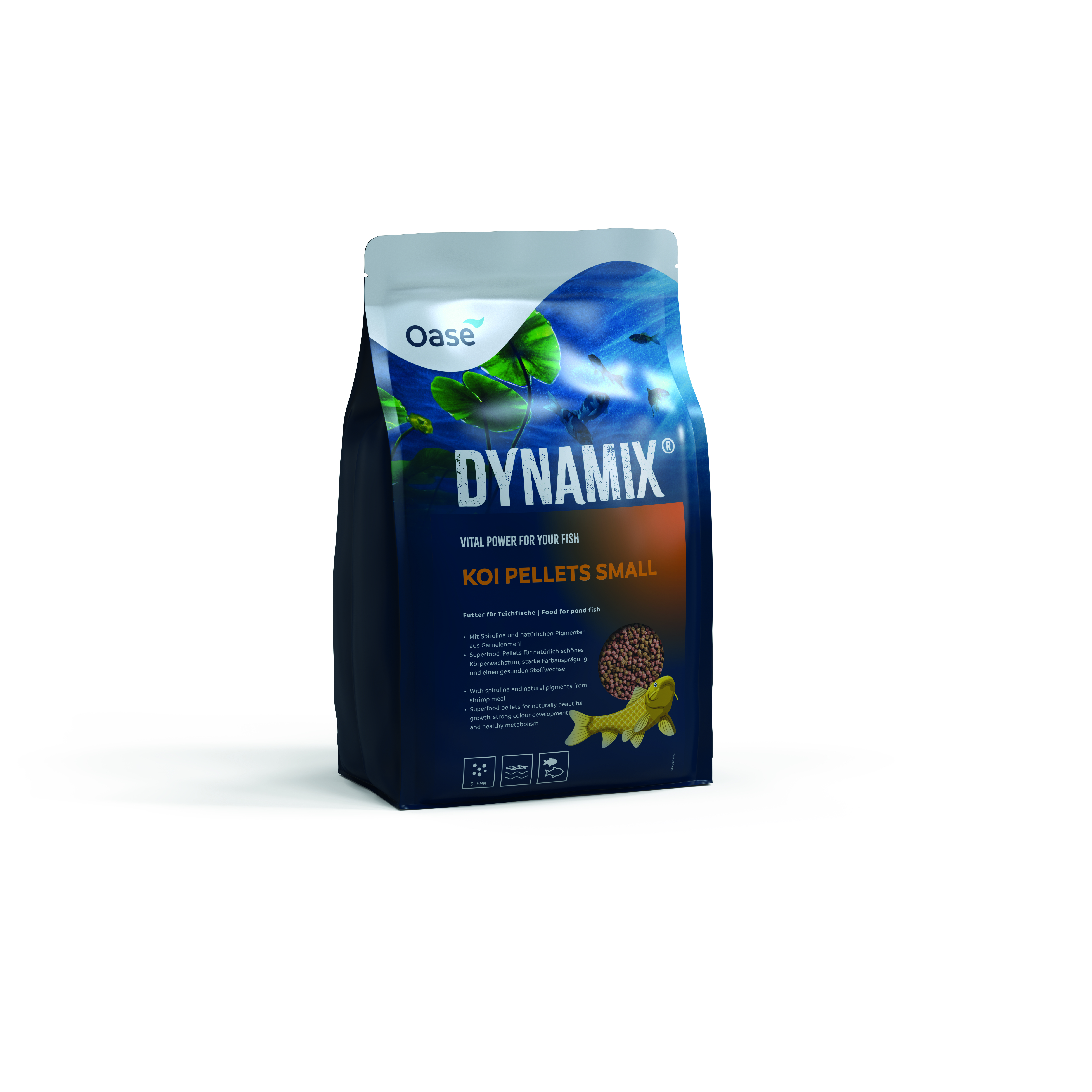 Oase Fischfutter Dynamix Koi Pellet klein verschiedene Größen