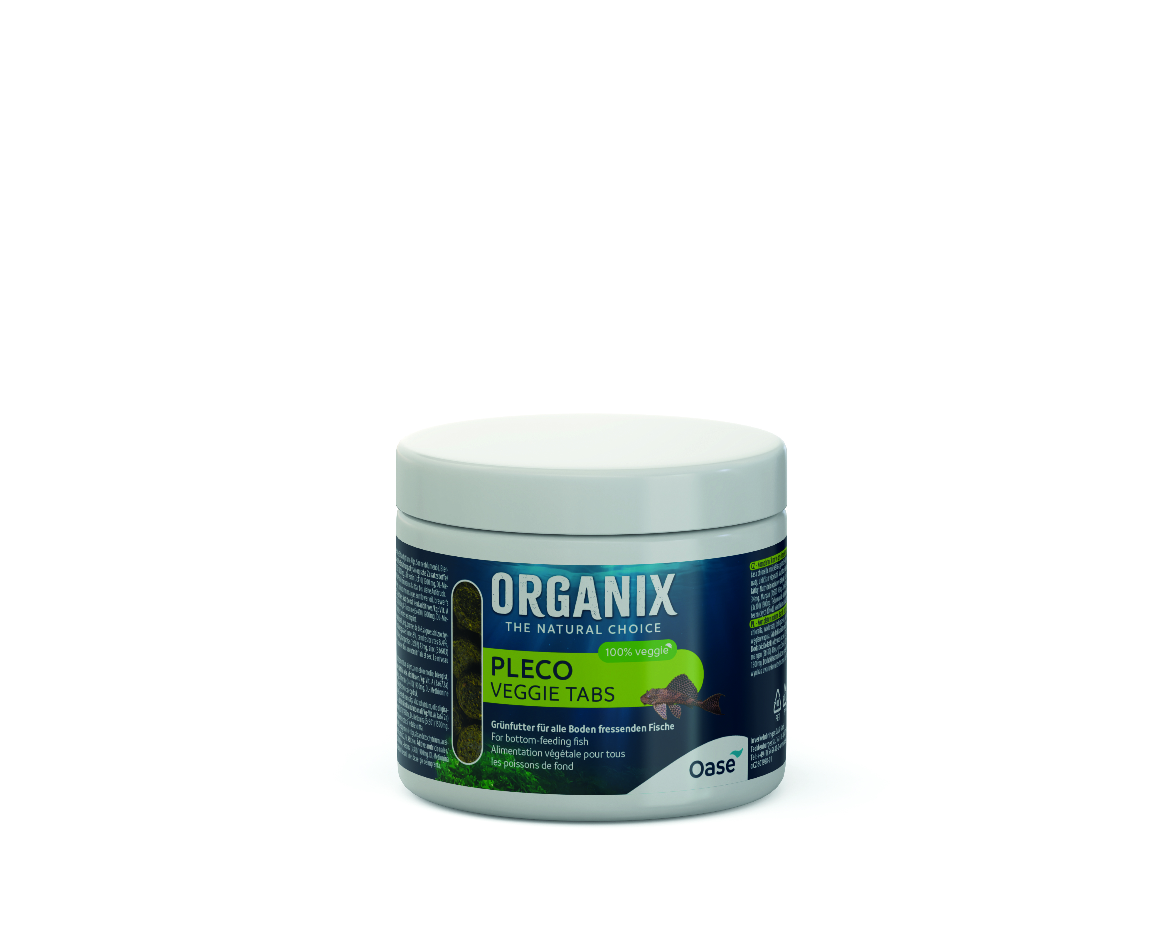 Oase Fischfutter ORGANIX Pleco Veggie Tabs 175 ml