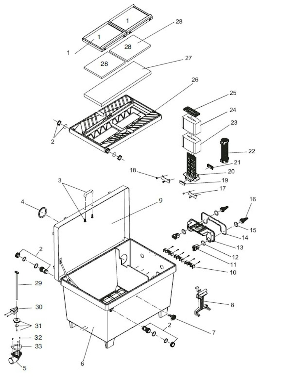 Explosionszeichnung Ersatzteile