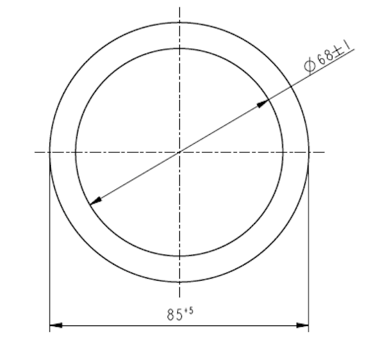 Oase Flachdichtung 70 mm schwarz (19261)